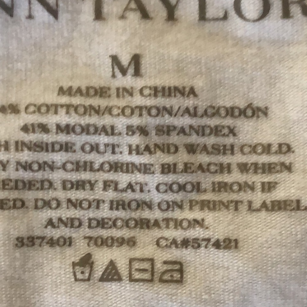 Ann Taylor | Beaded shoulder Top Size Medium - Picture 6 of 9